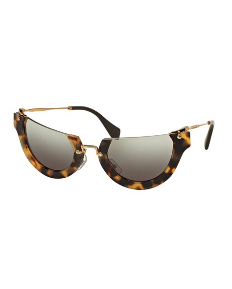 miu miu round cut off cat eye sunglasses|Women's Miu Miu Cat.